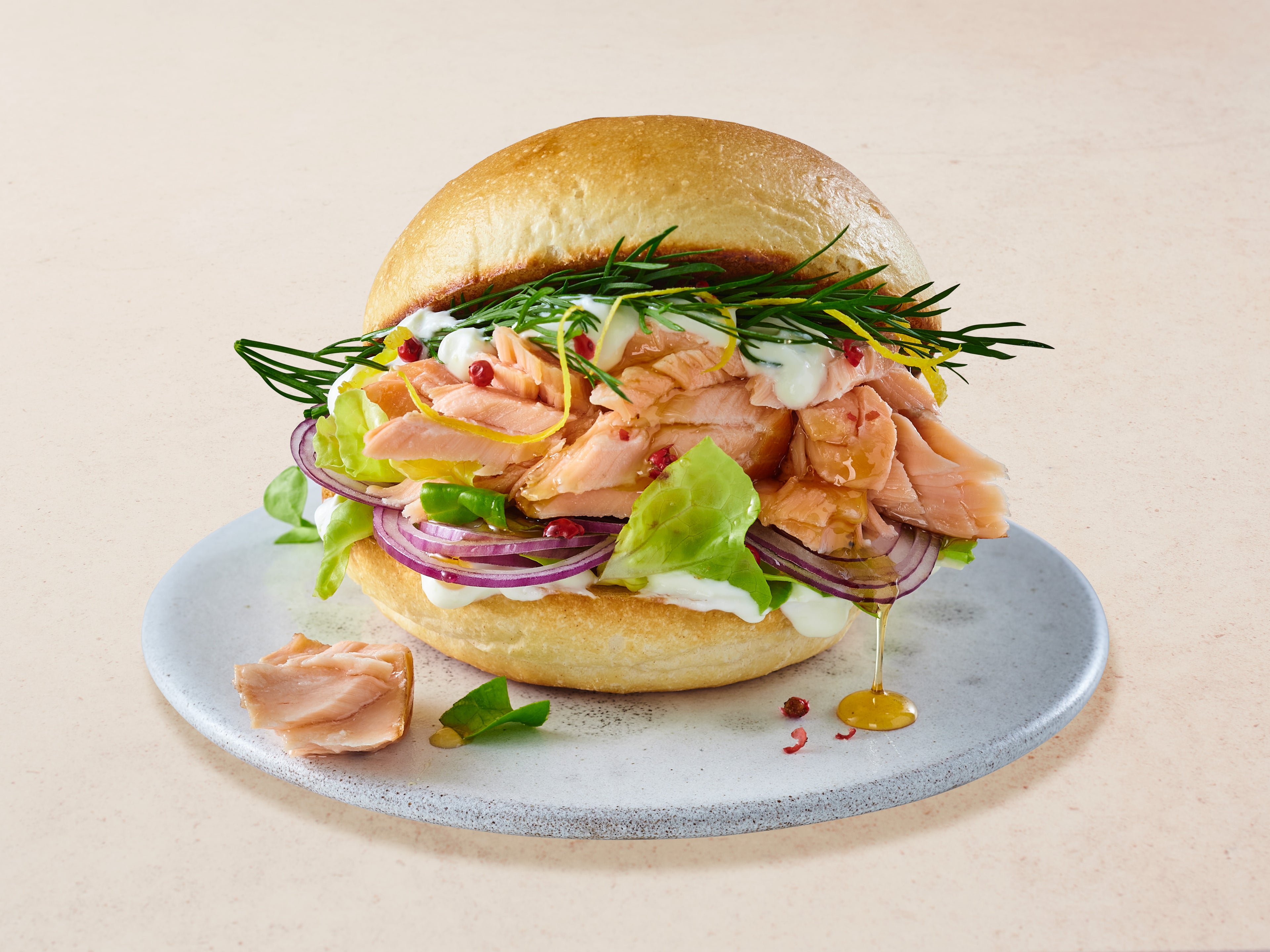 Smokey Salmon Burger