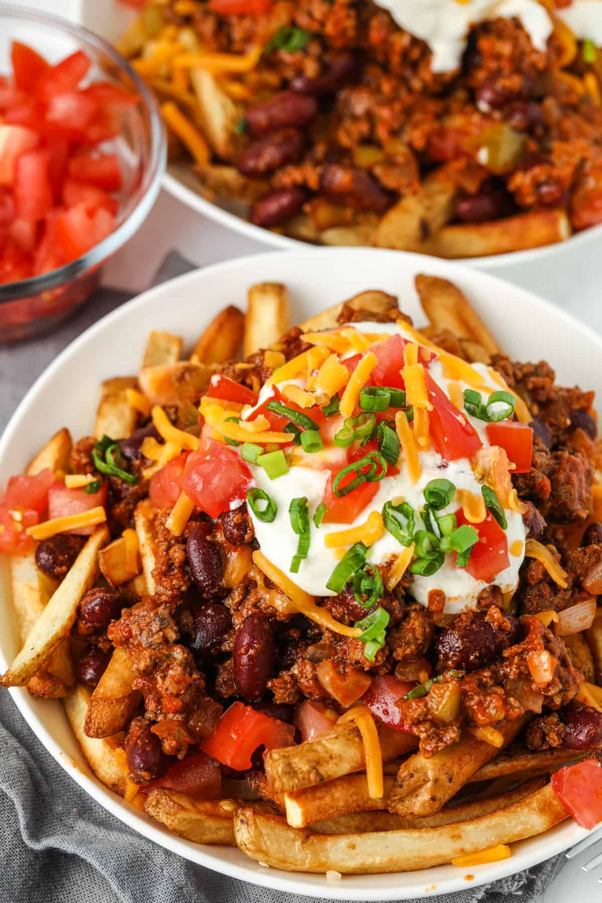 Loaded Fries (Chili Con Carne) 100% Runds Gehakt